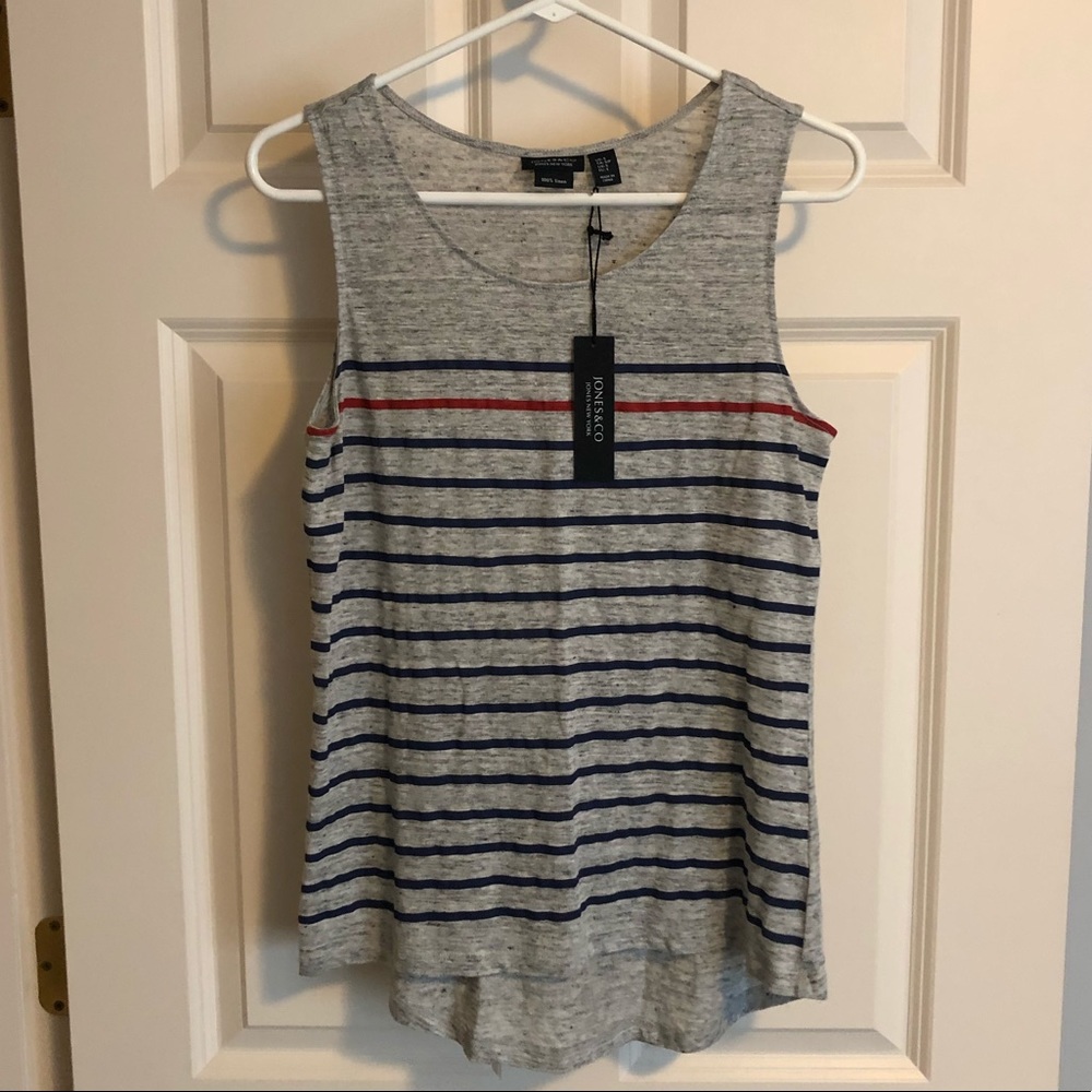 Jones & Co. (NY) Patriotic tank top, NWT